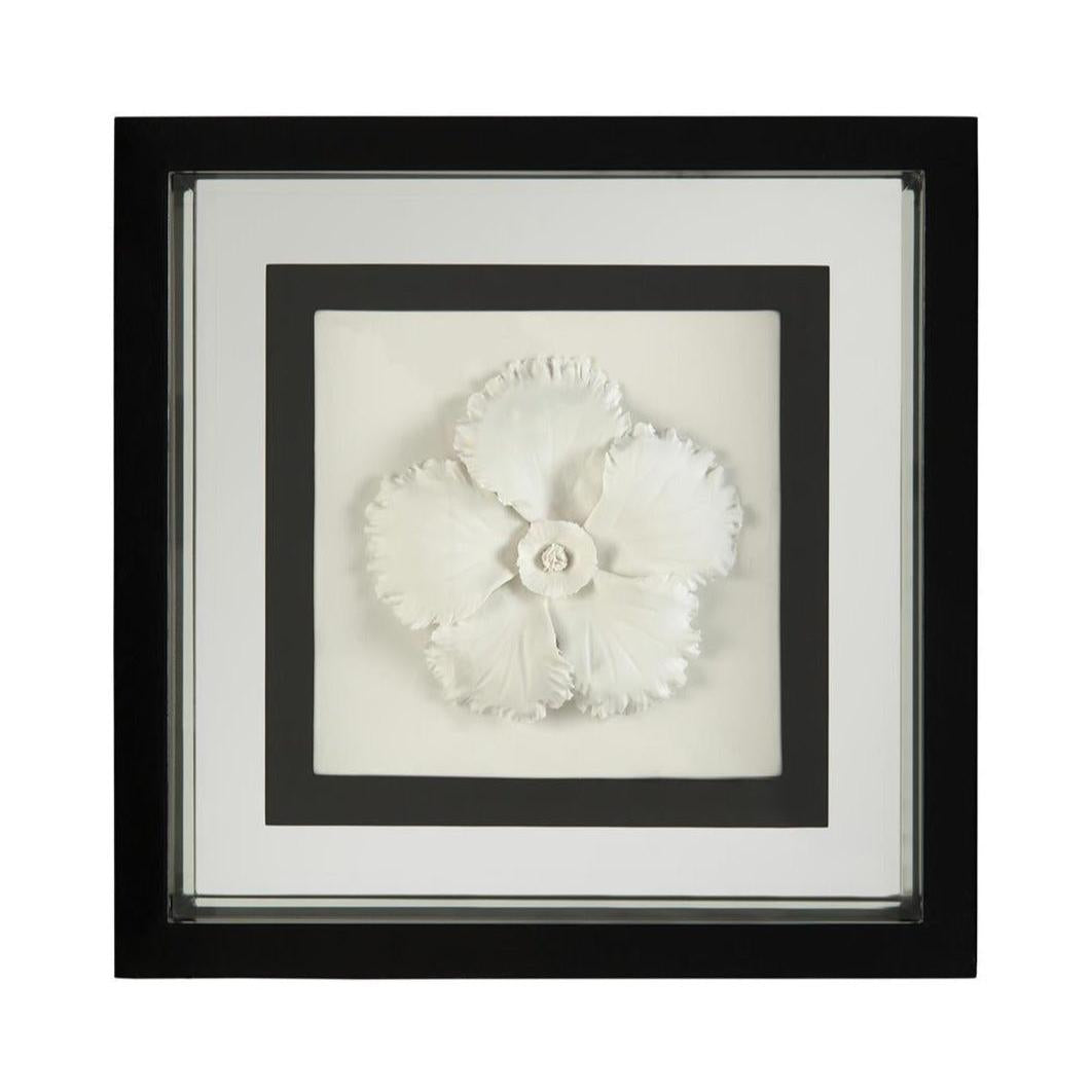 John Richard Black-And-White Porcelain Flower Wall Art