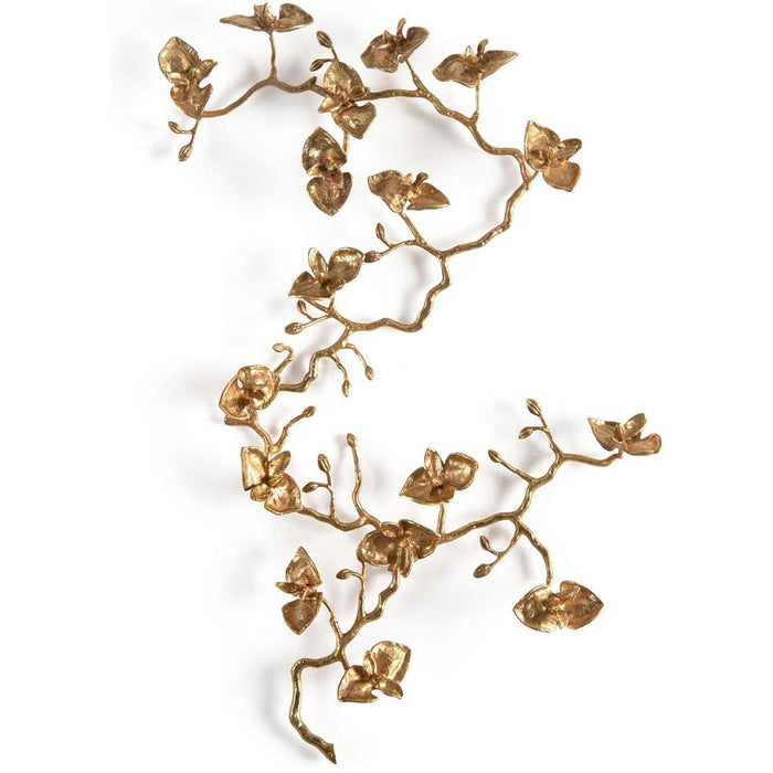 John Richard Brass Orchid Wall Sculpture Ii Wall Art