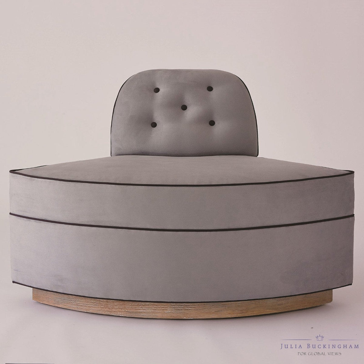 Global Views Grey Conversational Rondel