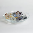 Global Views 9 Oxford Jewels One of Each Color on Clear Bowl