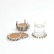 Global Views Nickel Starburst Crown Coasters