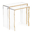 John Richard Gold-Leaf Edge Nesting Tables - Set of 2