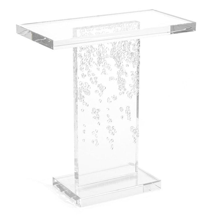 John Richard Crystal Glass Drops Accent Table