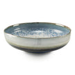 John Richard Reactive Blue and Cream Shallow Bowl