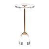 John Richard Brass and Acrylic Martini Side Table Tall