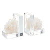 John Richard Set of Two Quartz Crystal Bookends