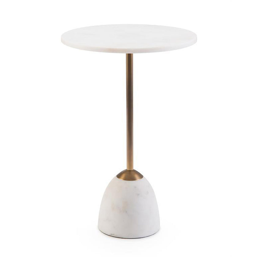 John Richard Brass and Marble Martini Side Table
