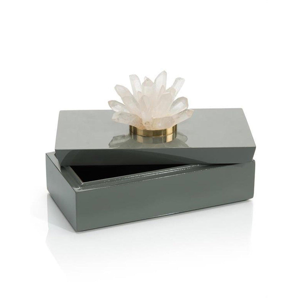 John Richard Decor Gray Box with Quartz - 10663