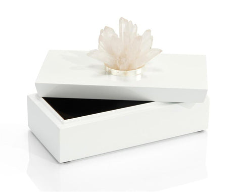 John Richard Long White Box with Quartz