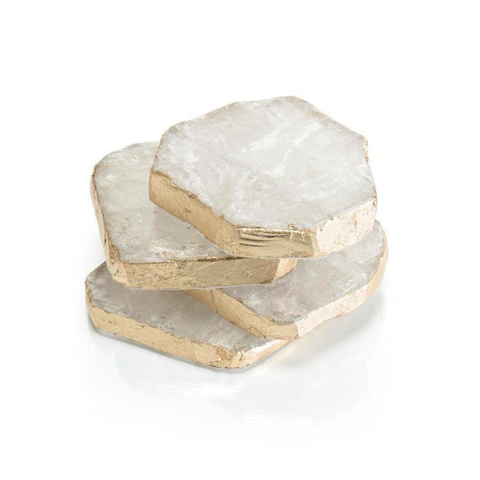 John Richard Decor Set of Four Selenite Coasters
