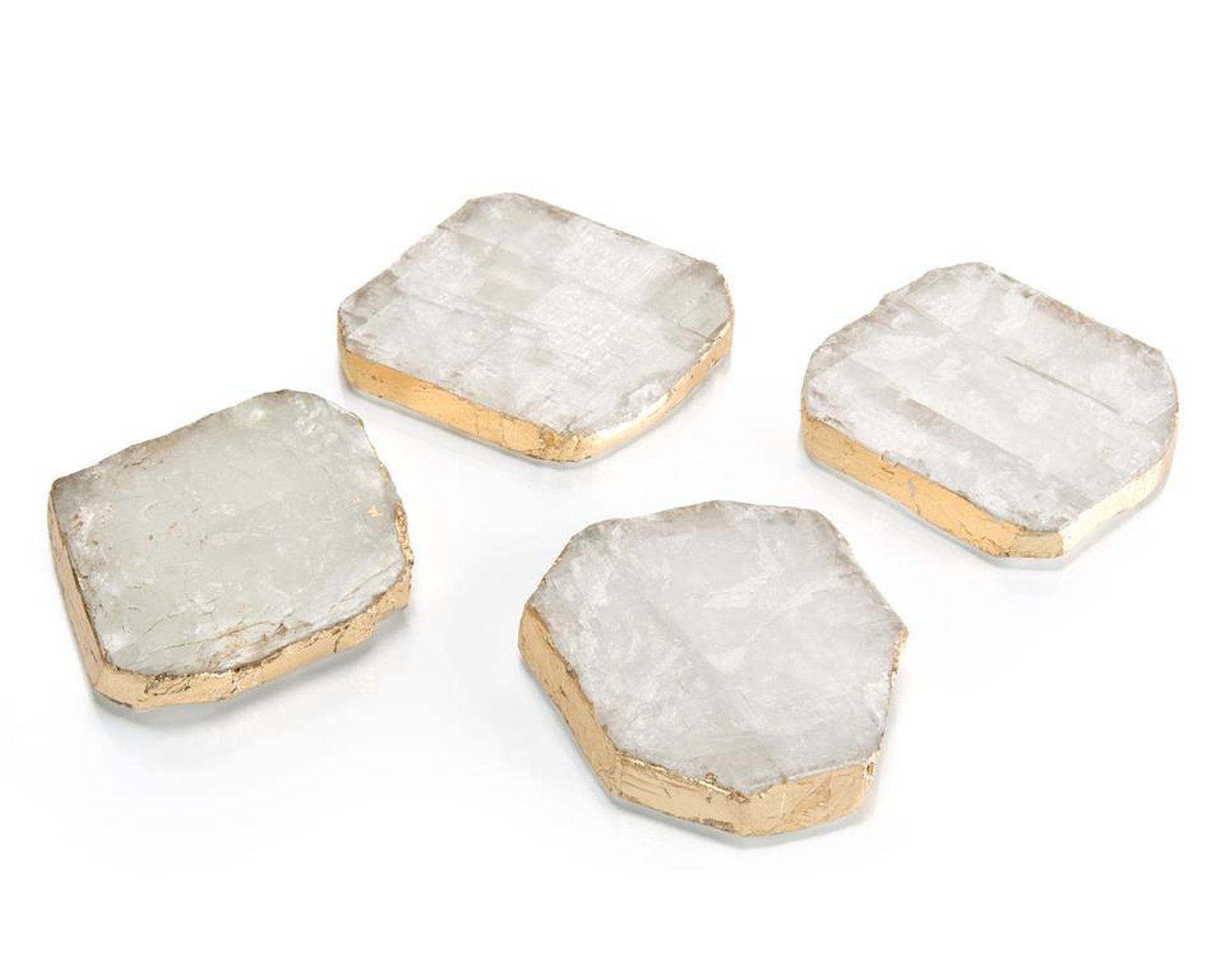 John Richard Decor Set of Four Selenite Coasters