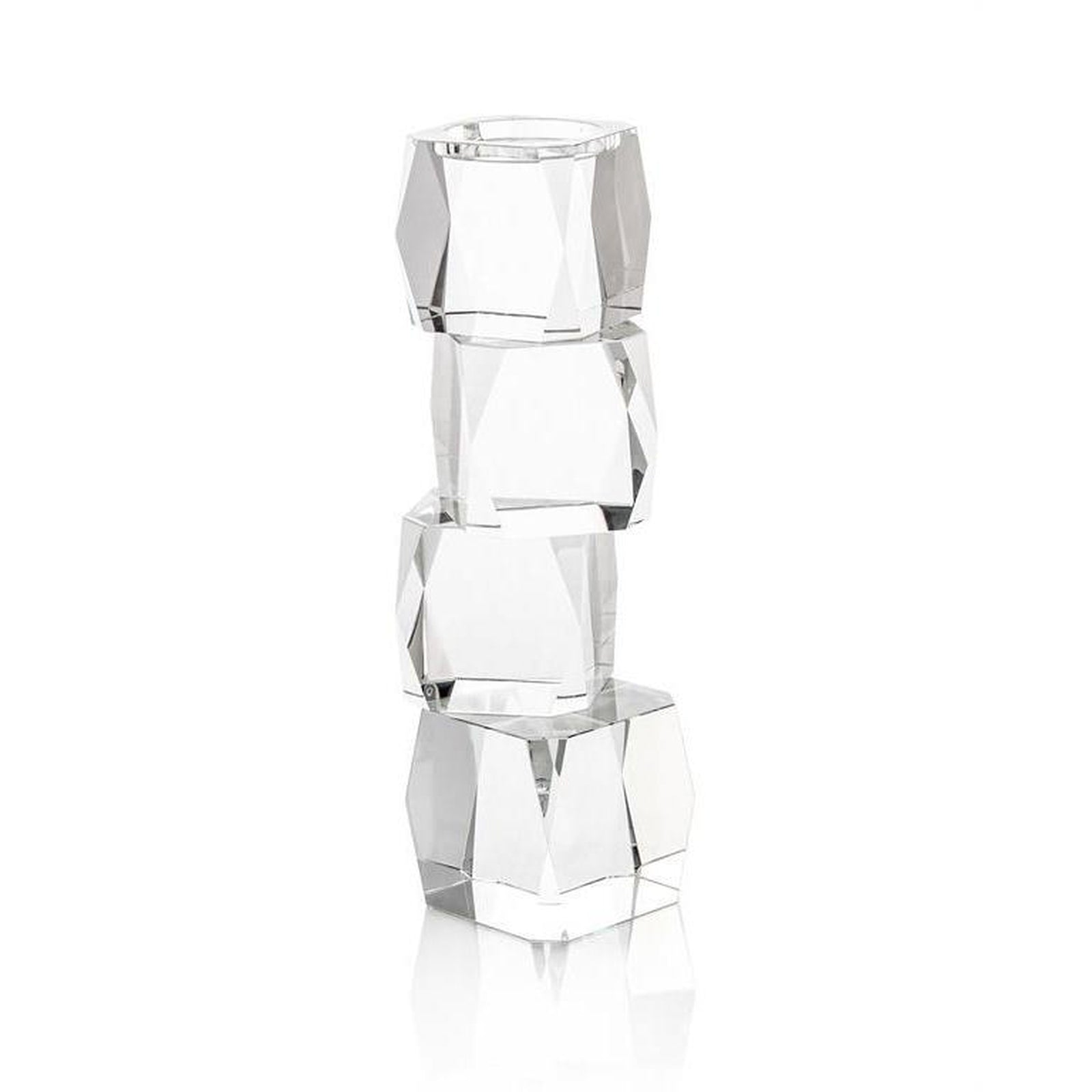 John Richard Crystal Cubist Candleholder 4