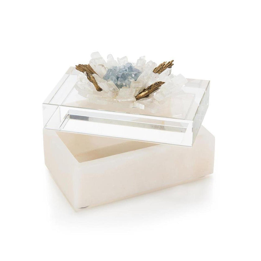 John Richard Decor Festooned in Stones Box with Celestite