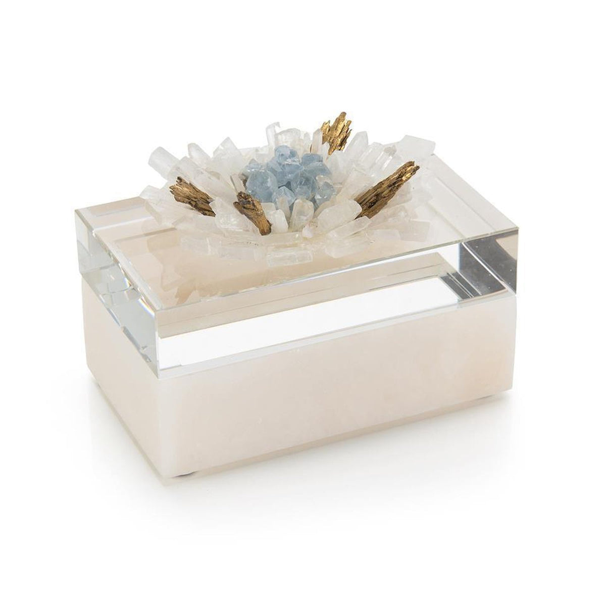 John Richard Decor Festooned in Stones Box with Celestite