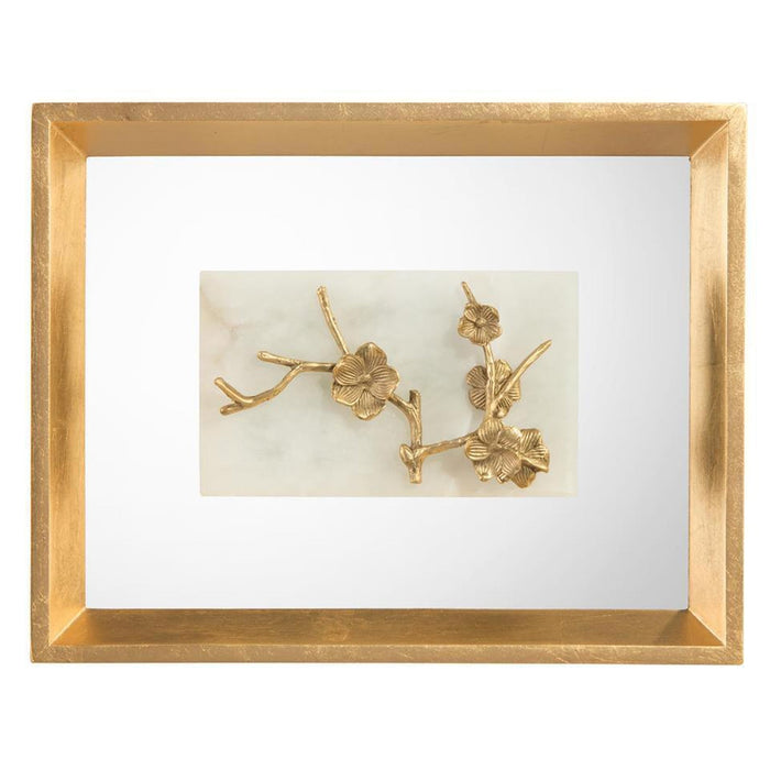 John Richard Budded Branch on Alabaster Wall Art