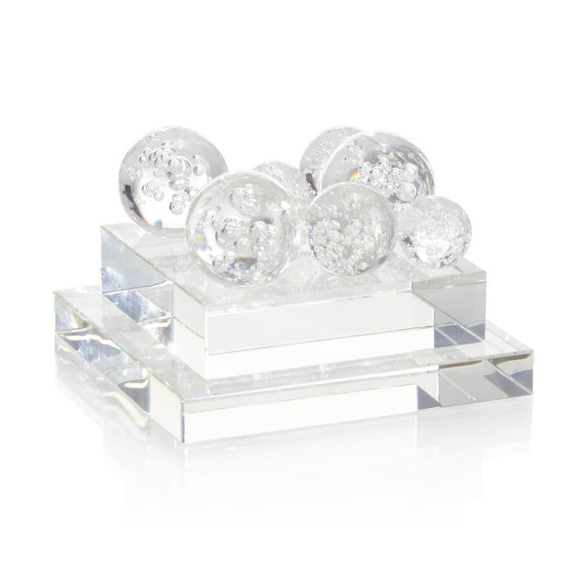 John Richard Decor Bubble Glass Orb Sculpture