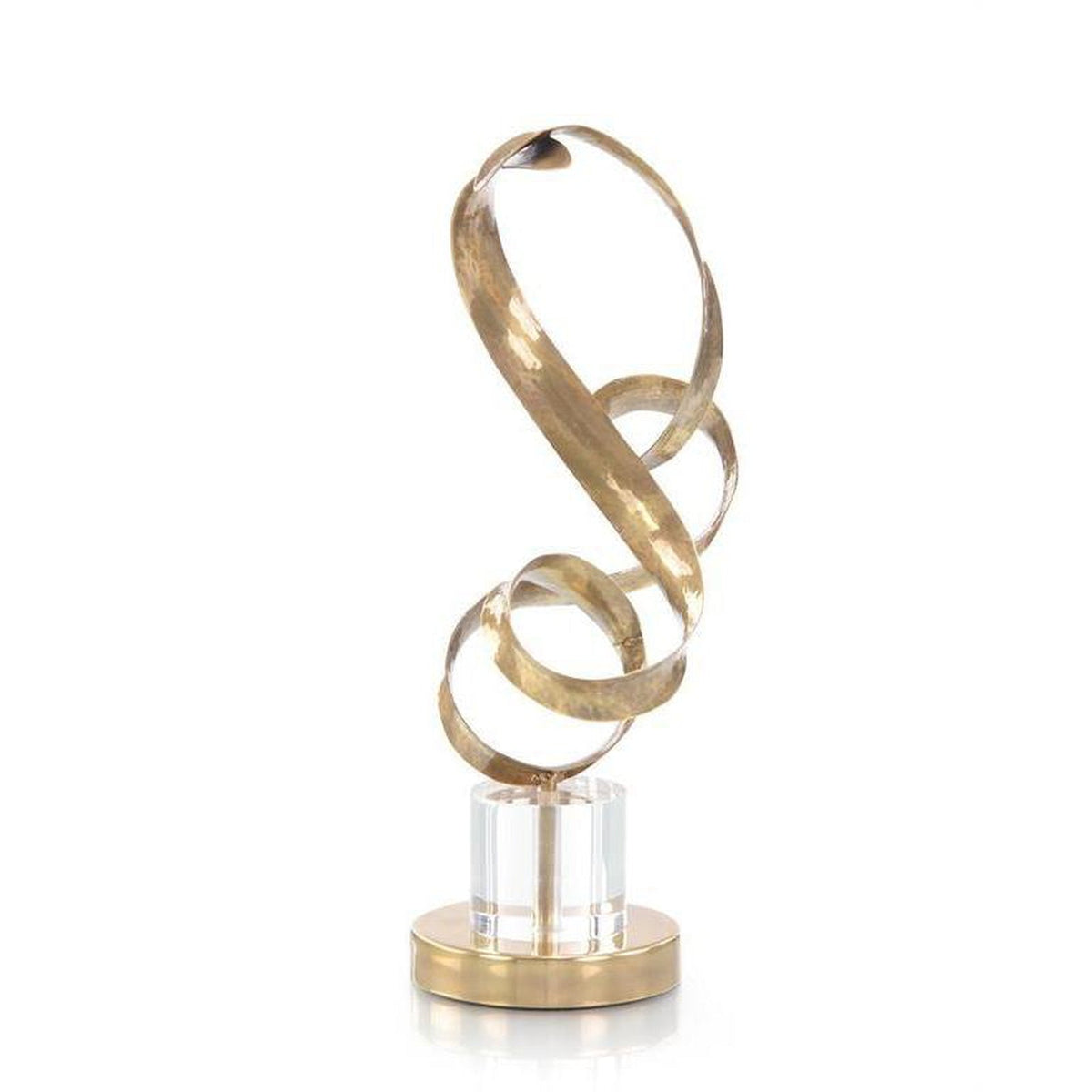 John Richard Decor Antique Brass Sculptural Ribbons I