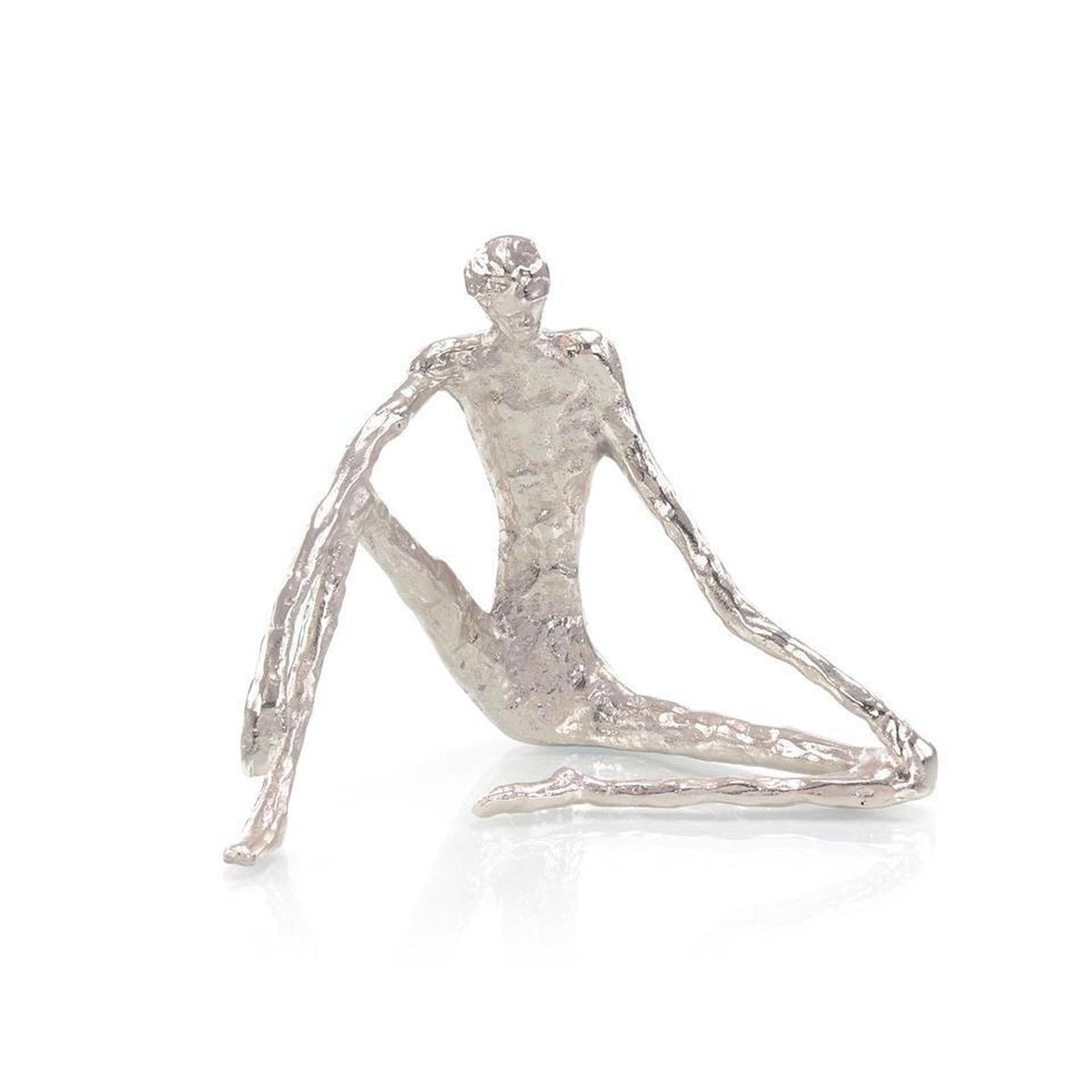 John Richard Decor Nickel Sitting Sculpture