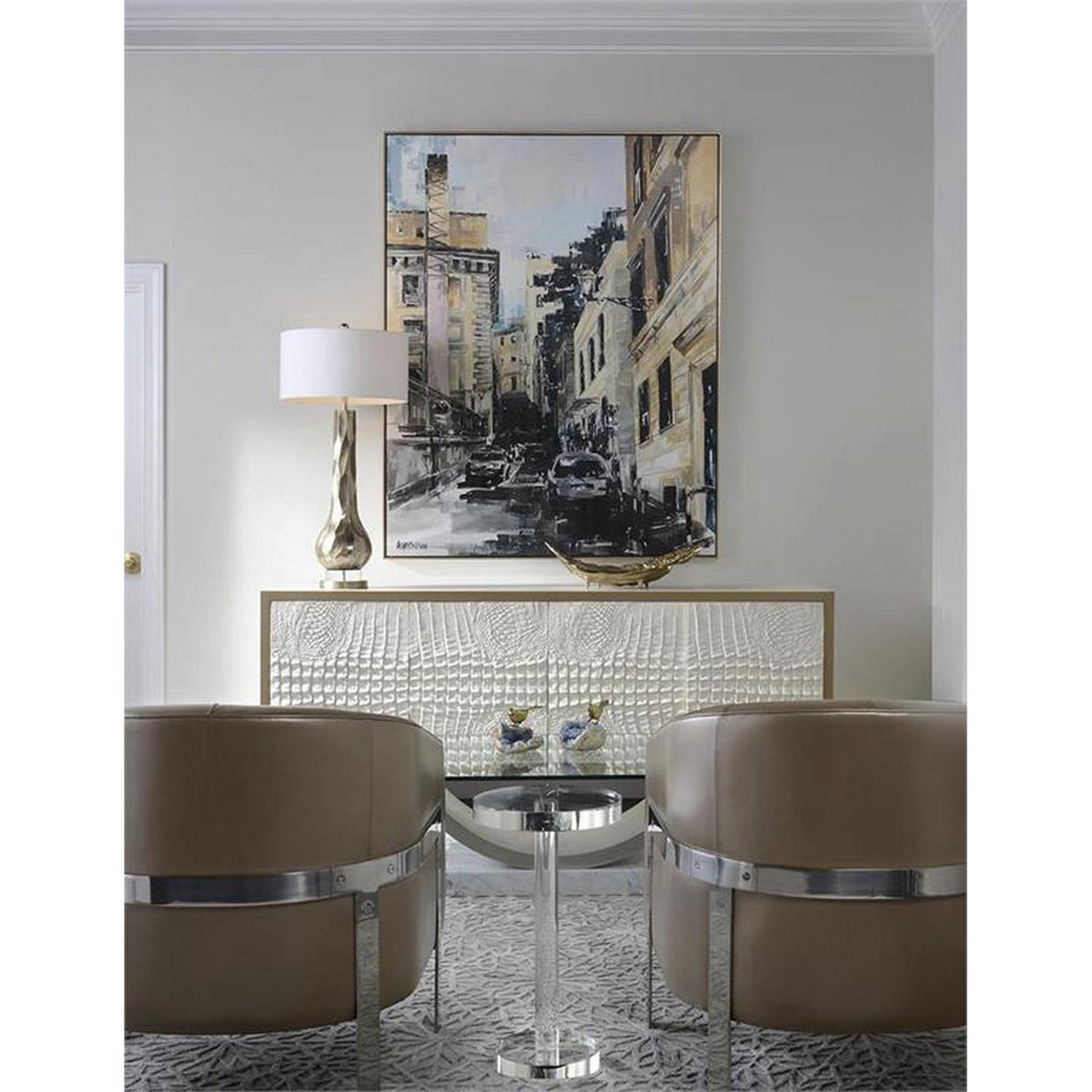 John Richard Decor Bird on Celestite Rock