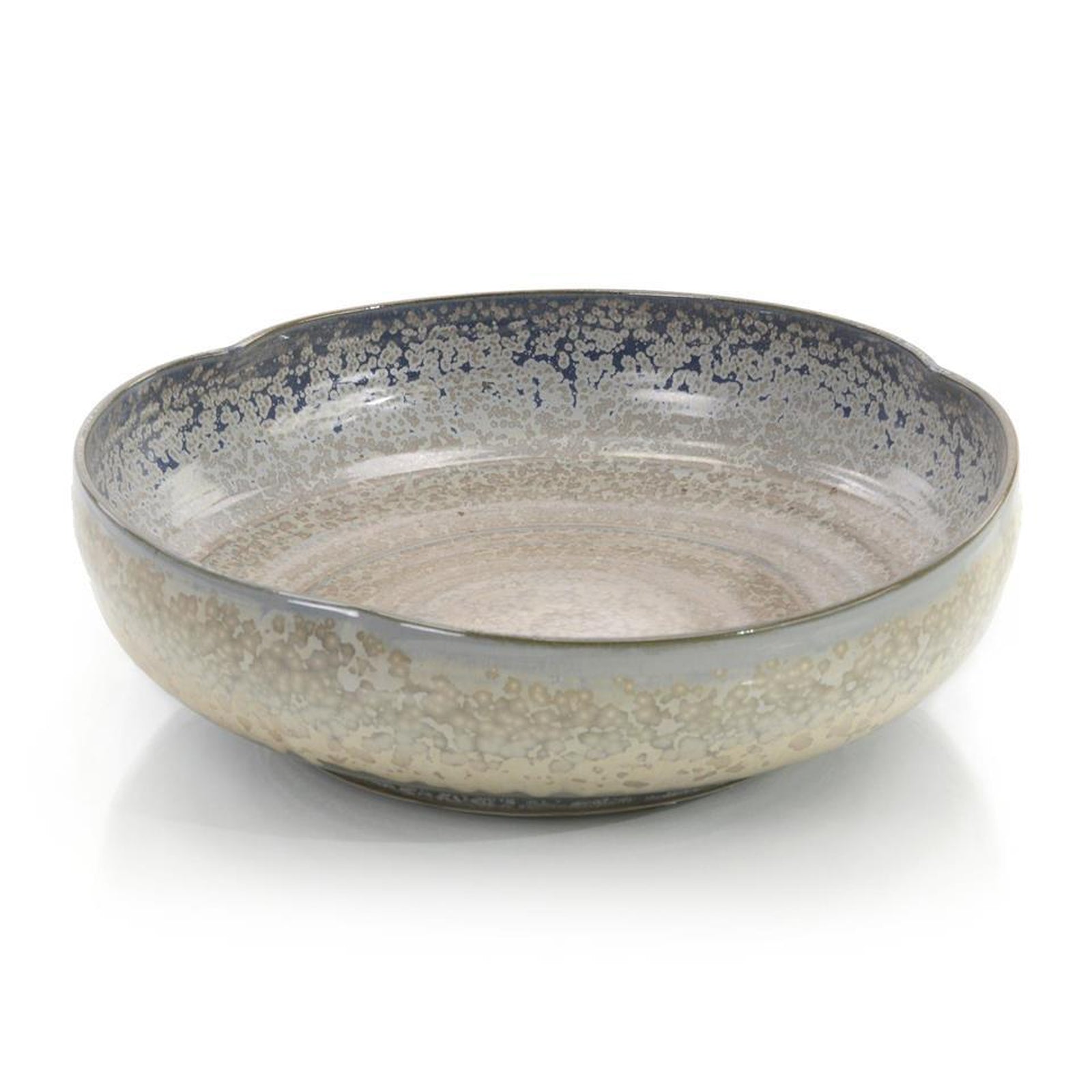 John Richard Decor Misty Cream and Aqua Bowl