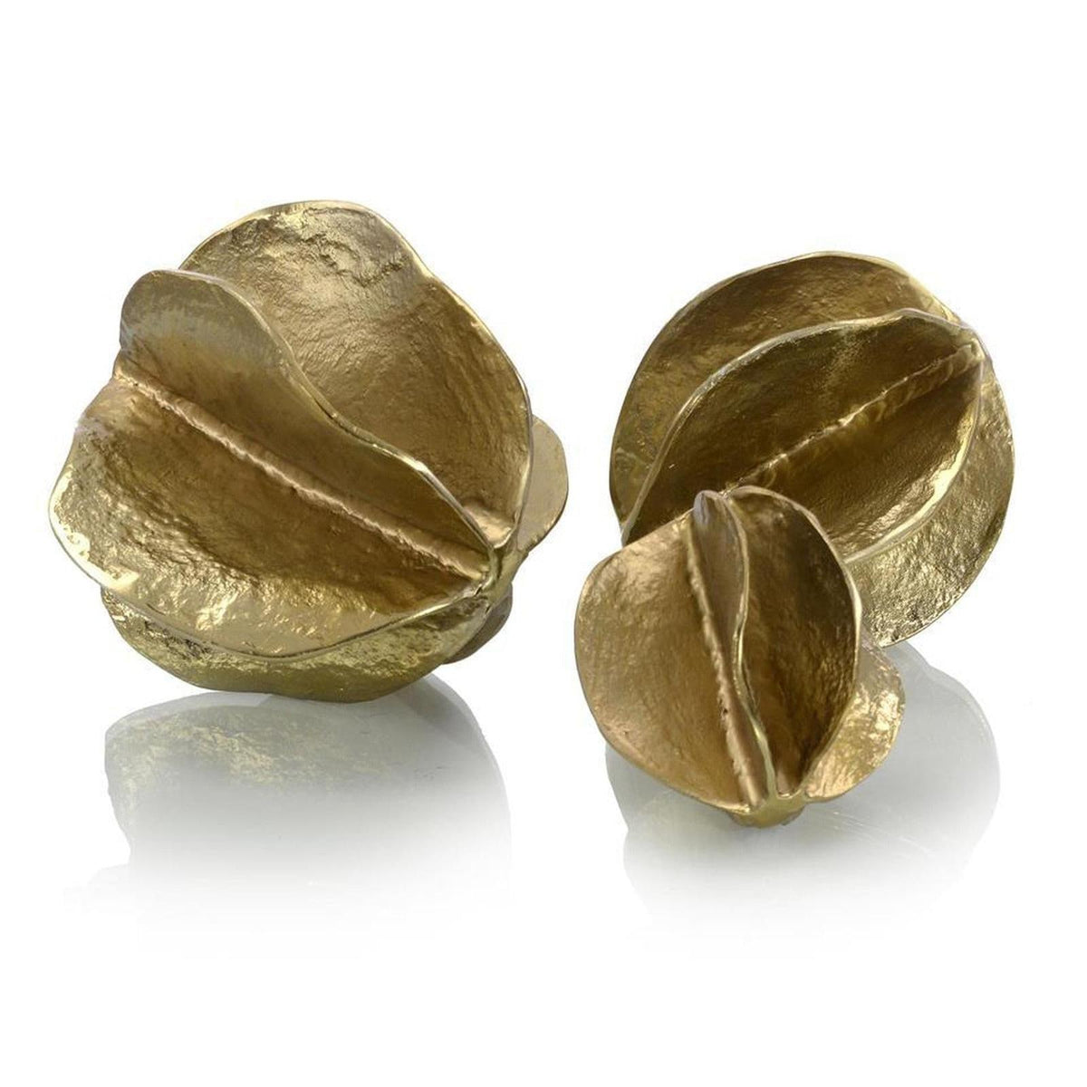 John Richard Decor Set of Three Spheres of Flowing Waves