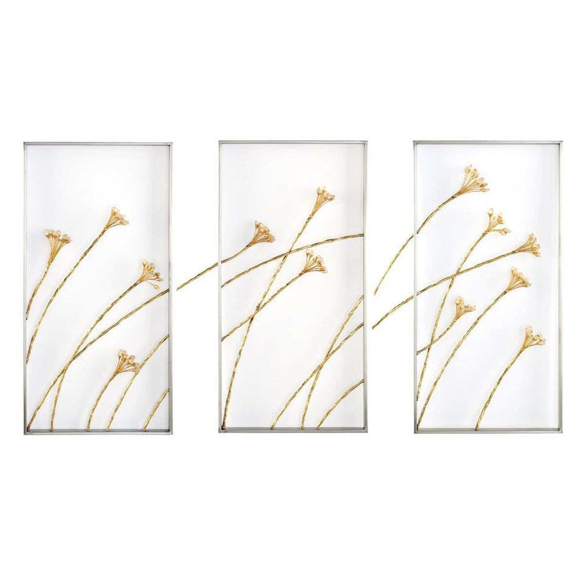 John Richard Decor Set of Three Windswept Triptych Wall Panels Wall Art
