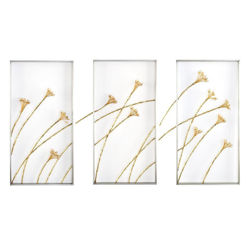 John Richard Decor Set of Three Windswept Triptych Wall Panels Wall Art