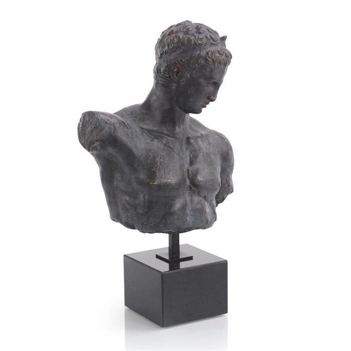 John Richard Greek Bust in Verde-Black