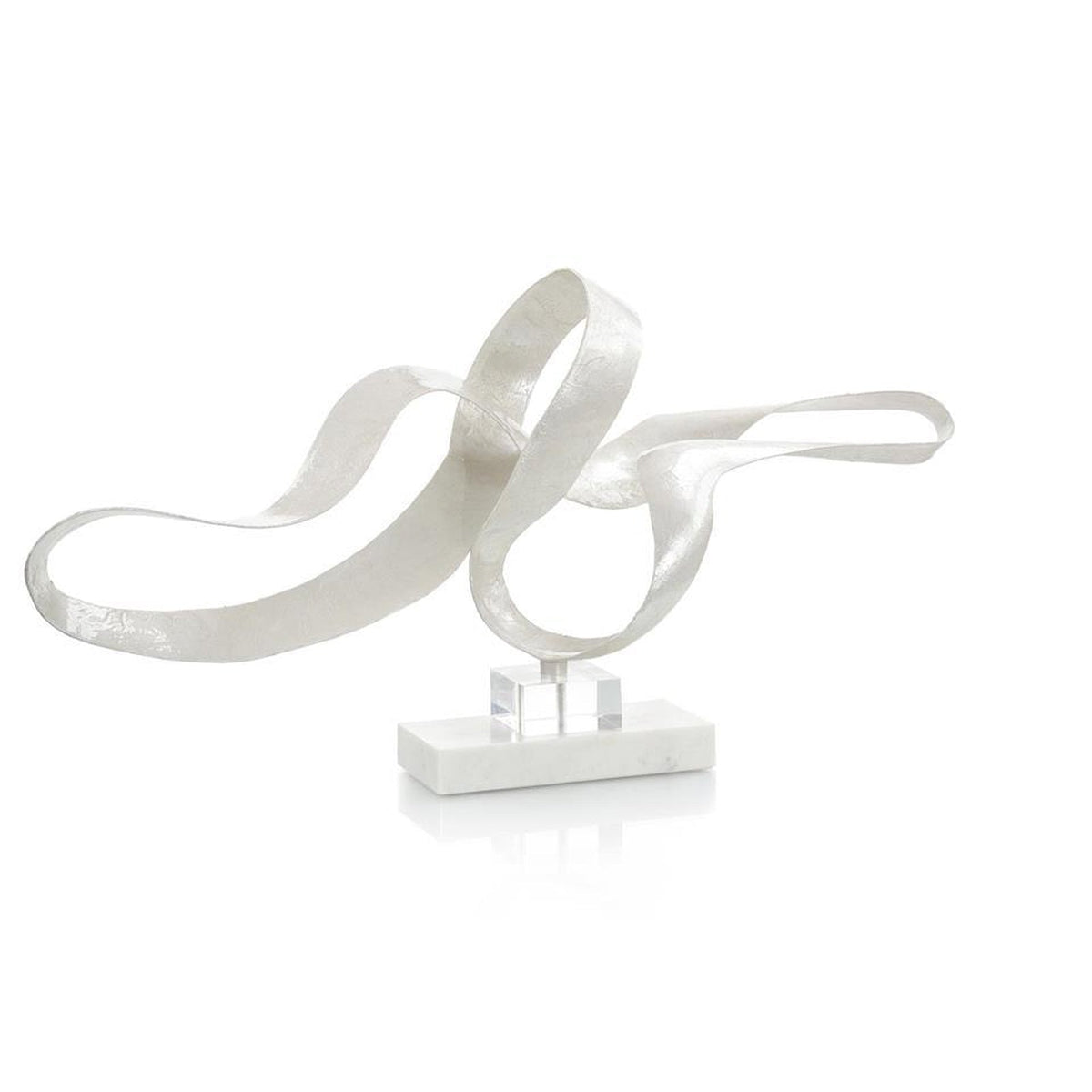 John Richard Decor White Pearlized Sculpture