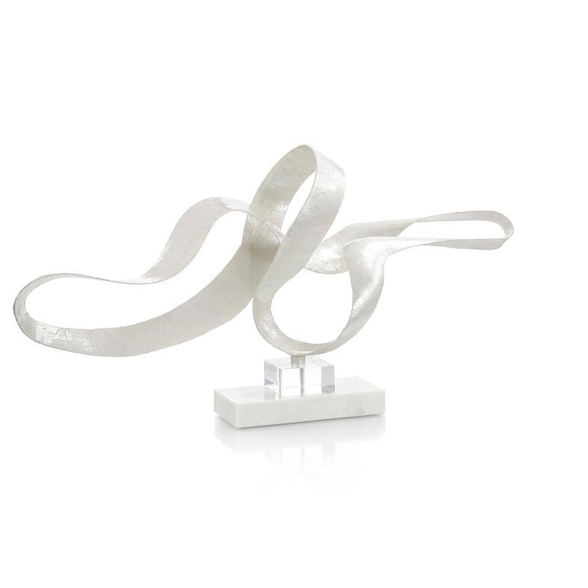 John Richard Decor White Pearlized Sculpture