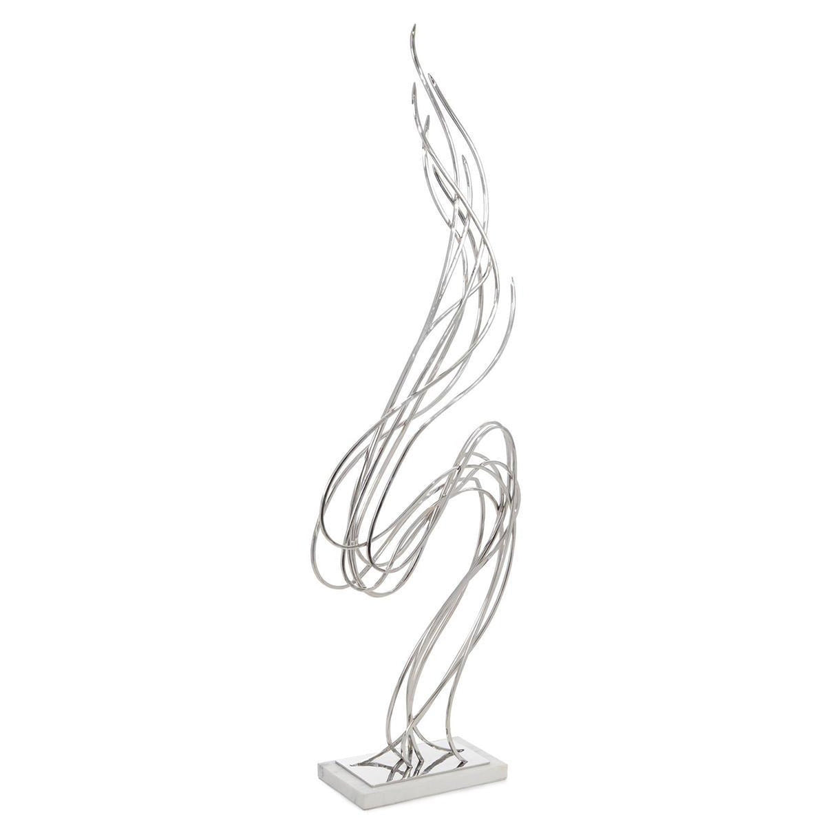 John Richard Decor Windswept Nickel Sculpture