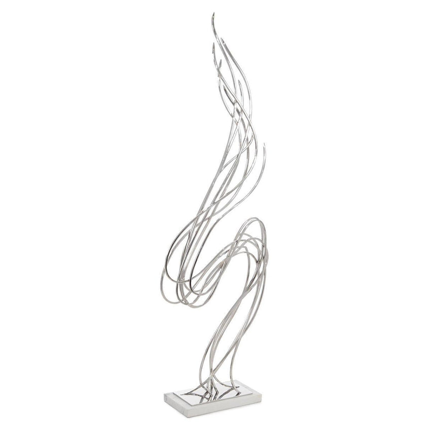 John Richard Decor Windswept Nickel Sculpture