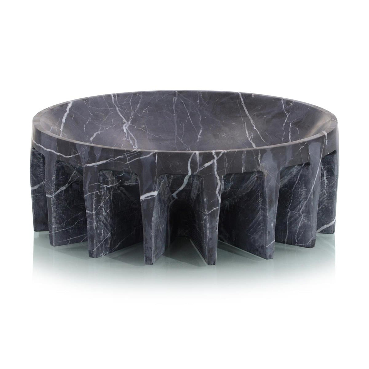 John Richard Decor Elevated Black Marble Bowl