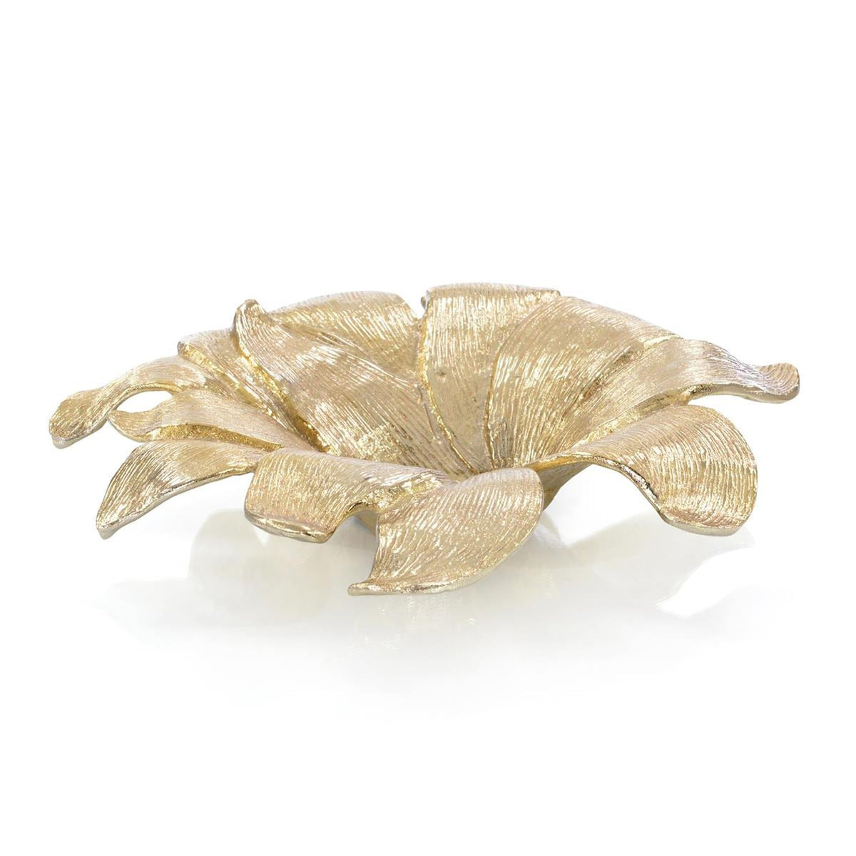 John Richard Decor Lily Petal Bowl In Antique Brass