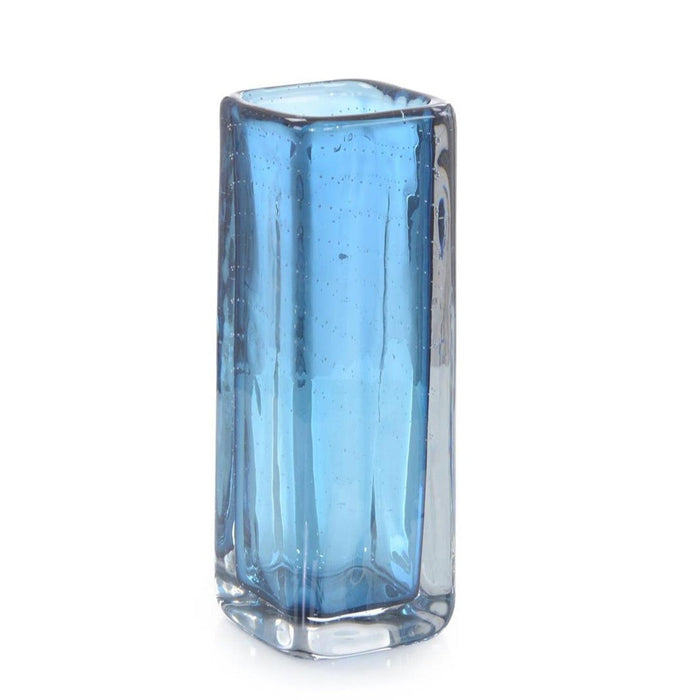 John Richard Ocean Blue Handblown Glass Vase II