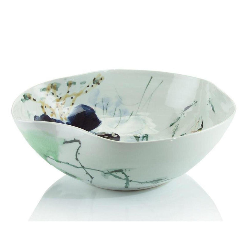 John Richard Decor Curled-Rim Porcelain Bowl