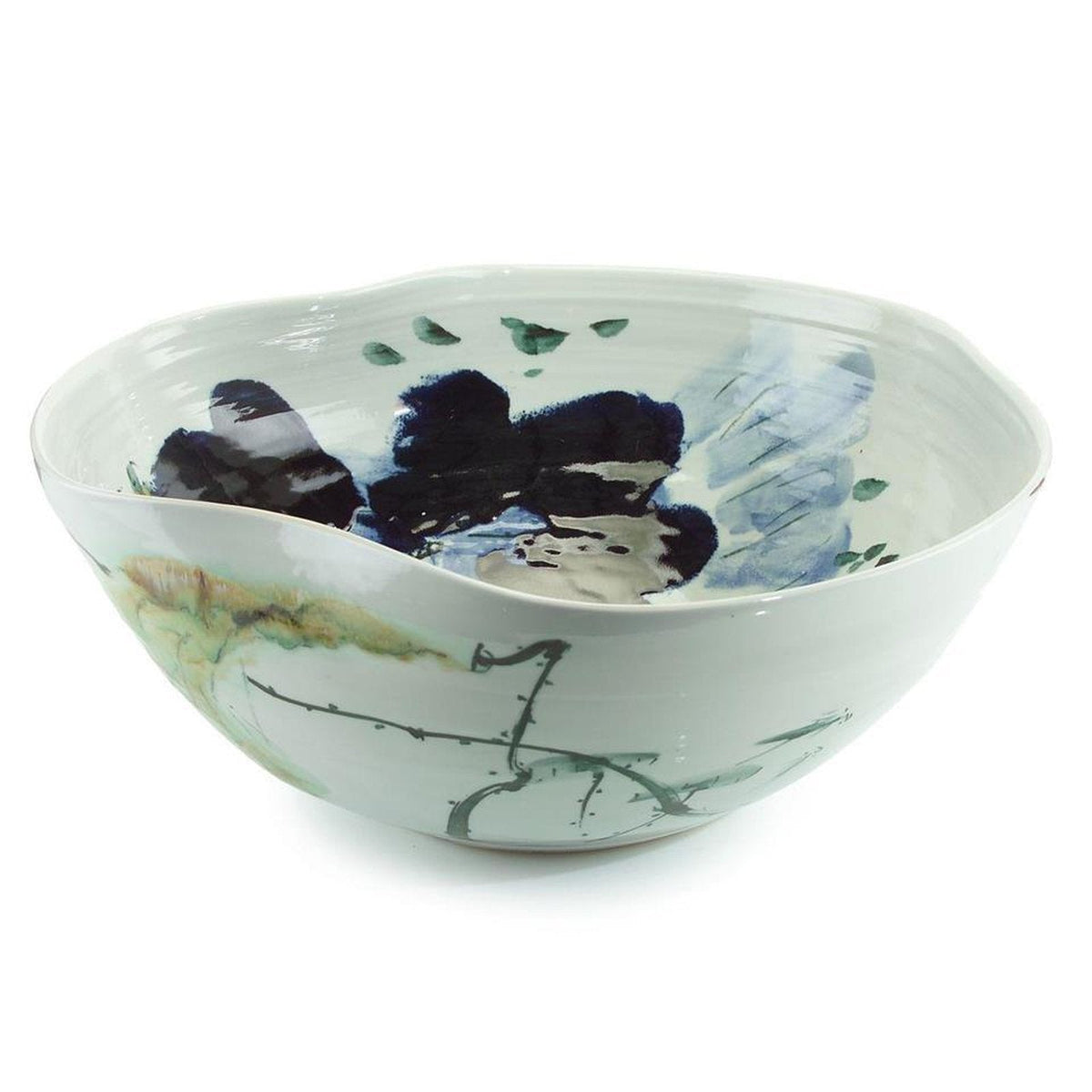 John Richard Decor Curled-Rim Porcelain Bowl