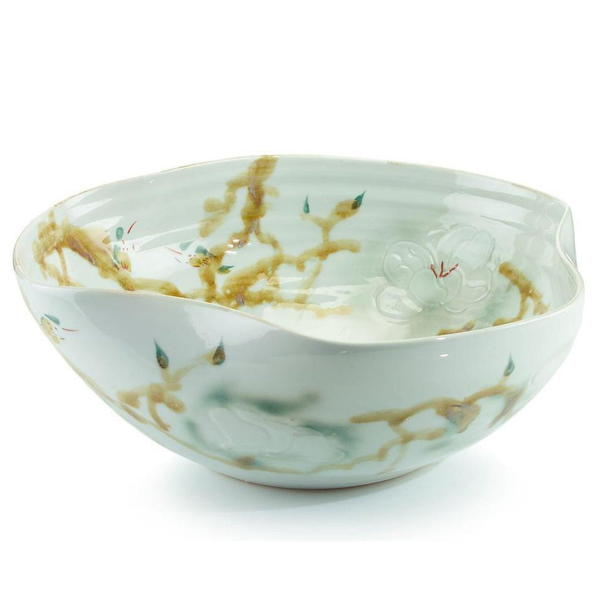 John Richard Decor Curled-Rim Porcelain Bowl