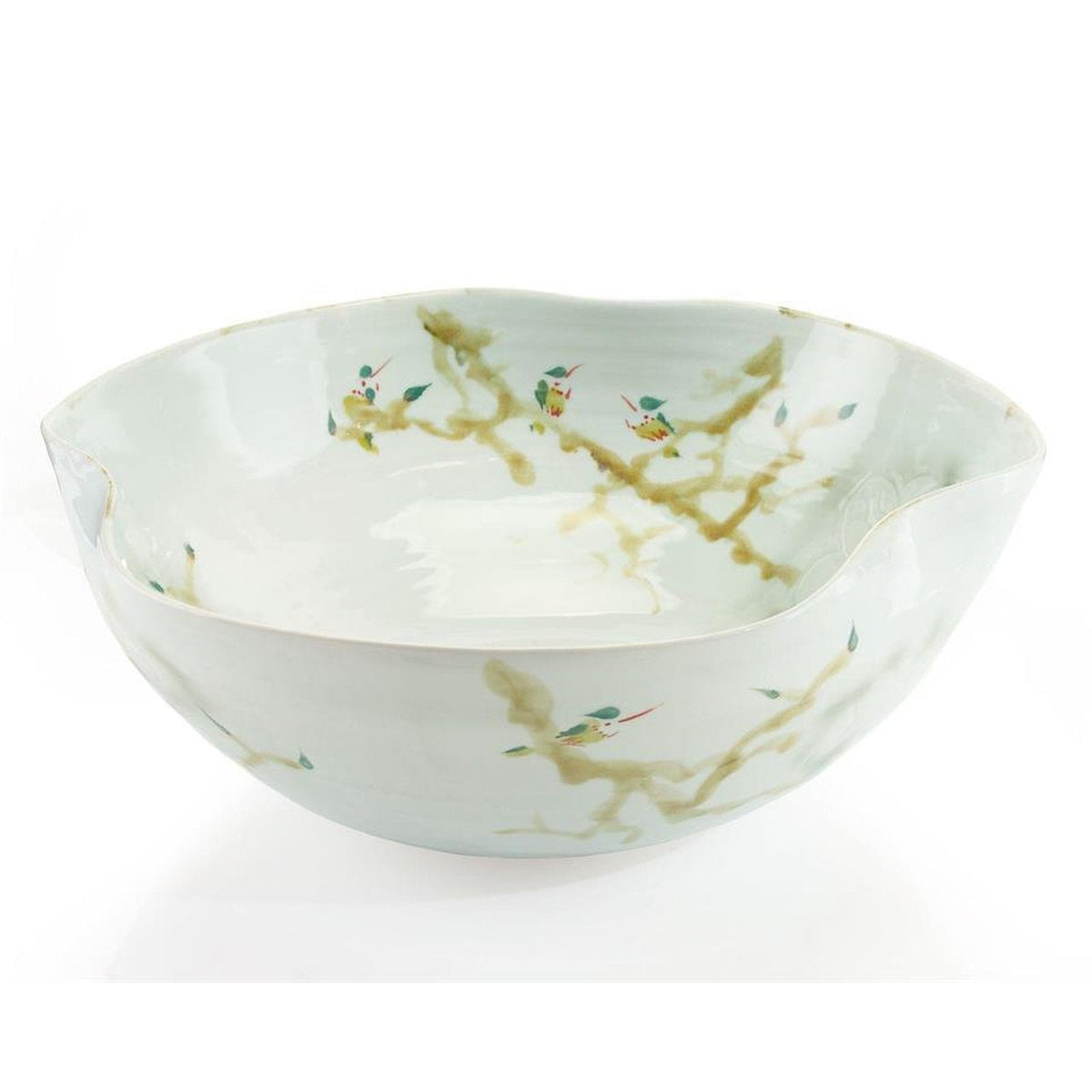 John Richard Decor Curled-Rim Porcelain Bowl