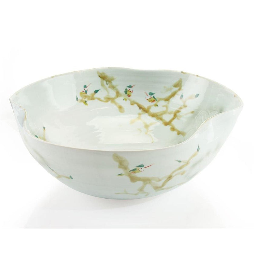 John Richard Decor Curled-Rim Porcelain Bowl