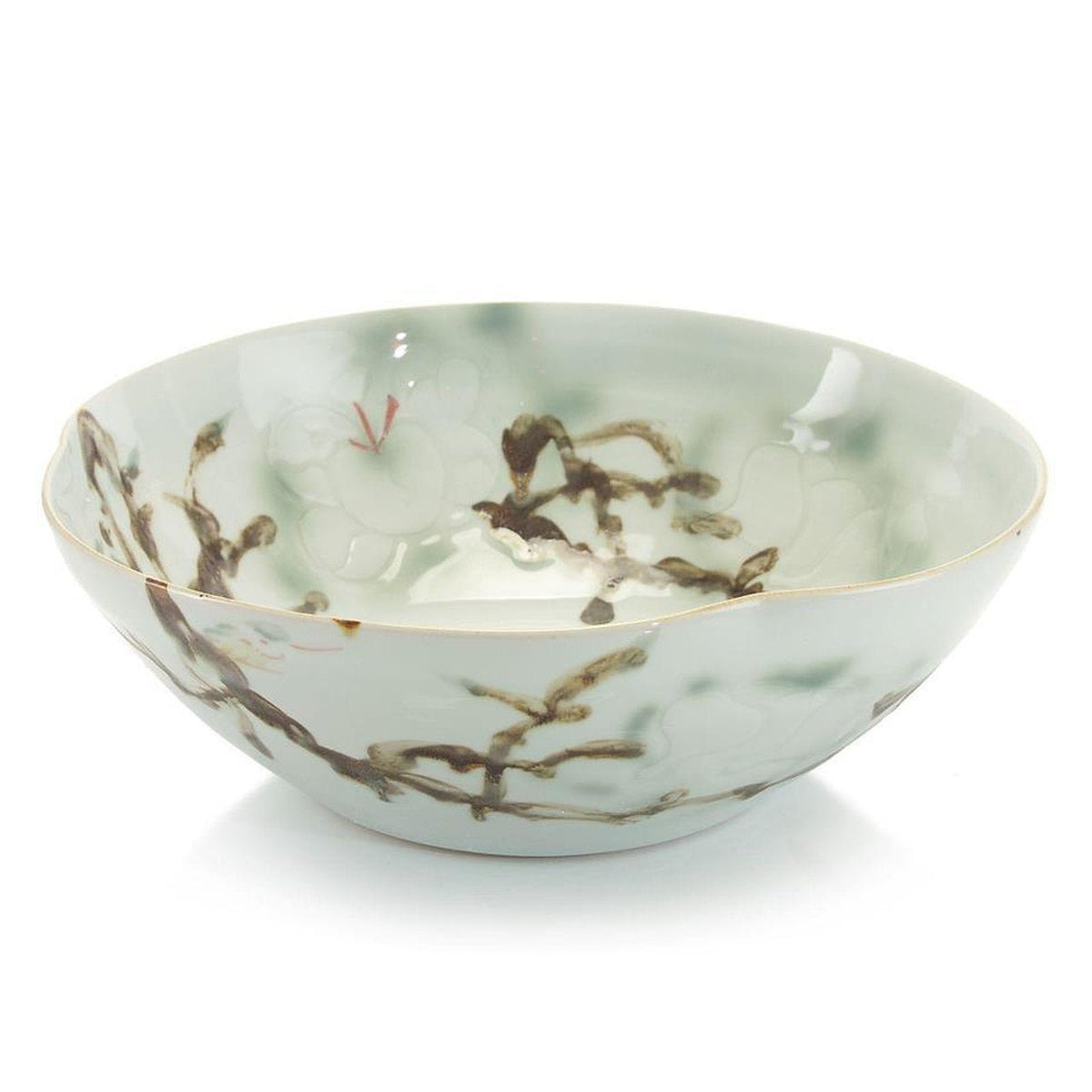 John Richard Decor Curled-Rim Porcelain Bowl