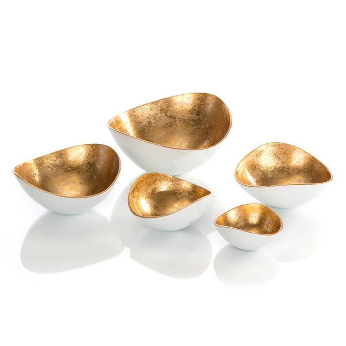 John Richard Set of Five Gold Luster Bowls