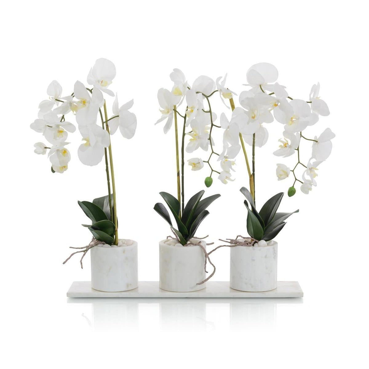 John Richard Decor Marble Orchids - 4709W