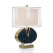 John Richard Blue Enameled and Jeweled Table Lamp