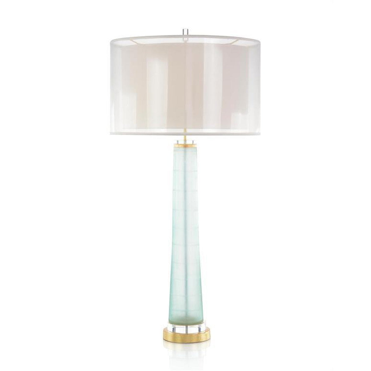 John Richard Pale Aqua and Gold Table Lamp