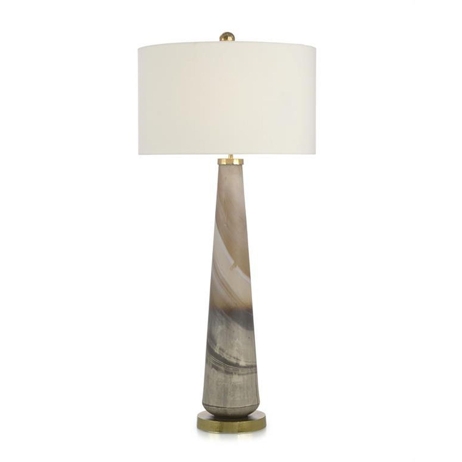 John Richard Furling Cream and Caramel Buffet Lamp