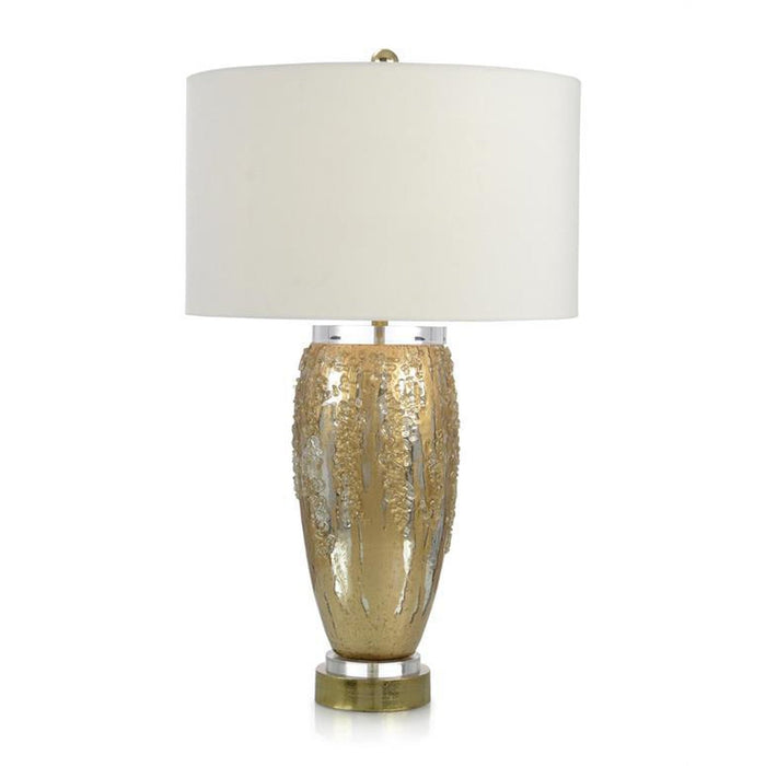 John Richard Silver and Gold Glass Table Lamp