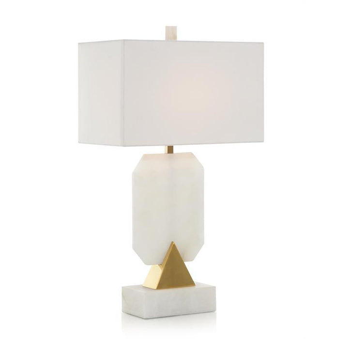 John Richard Emerald-Cut Alabaster Table Lamp