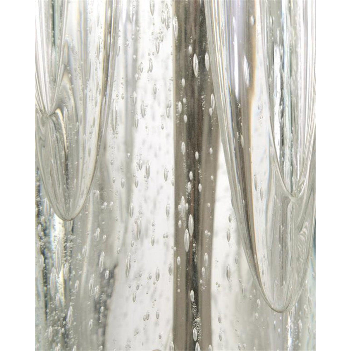 John Richard Argentine Blue-Grey Art Glass Buffet Lamp