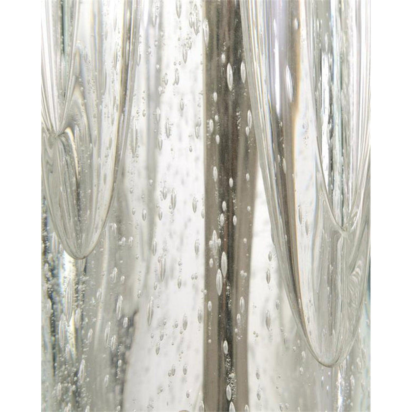 John Richard Argentine Blue-Grey Art Glass Buffet Lamp